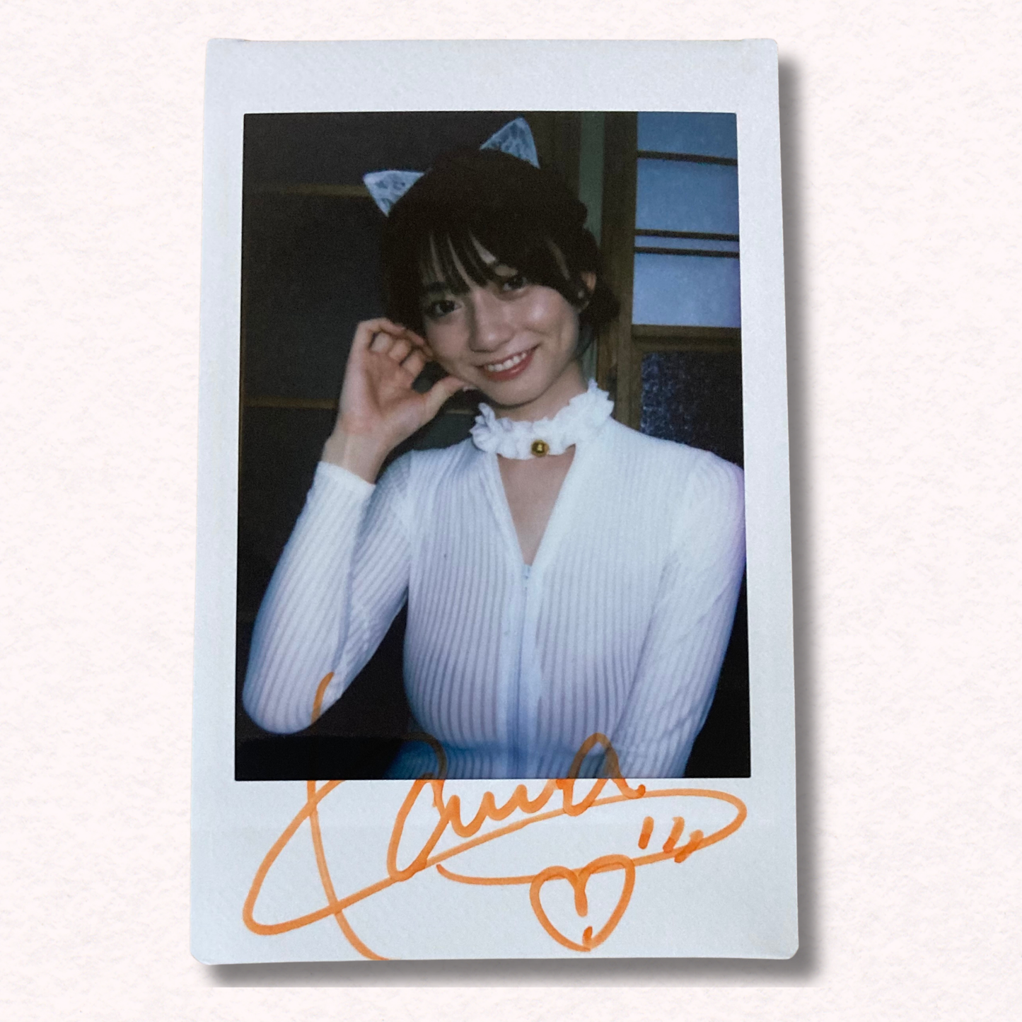 Kanna Seto Cheki Instax Polaroid Photo Autographed Signed Authentic Japan