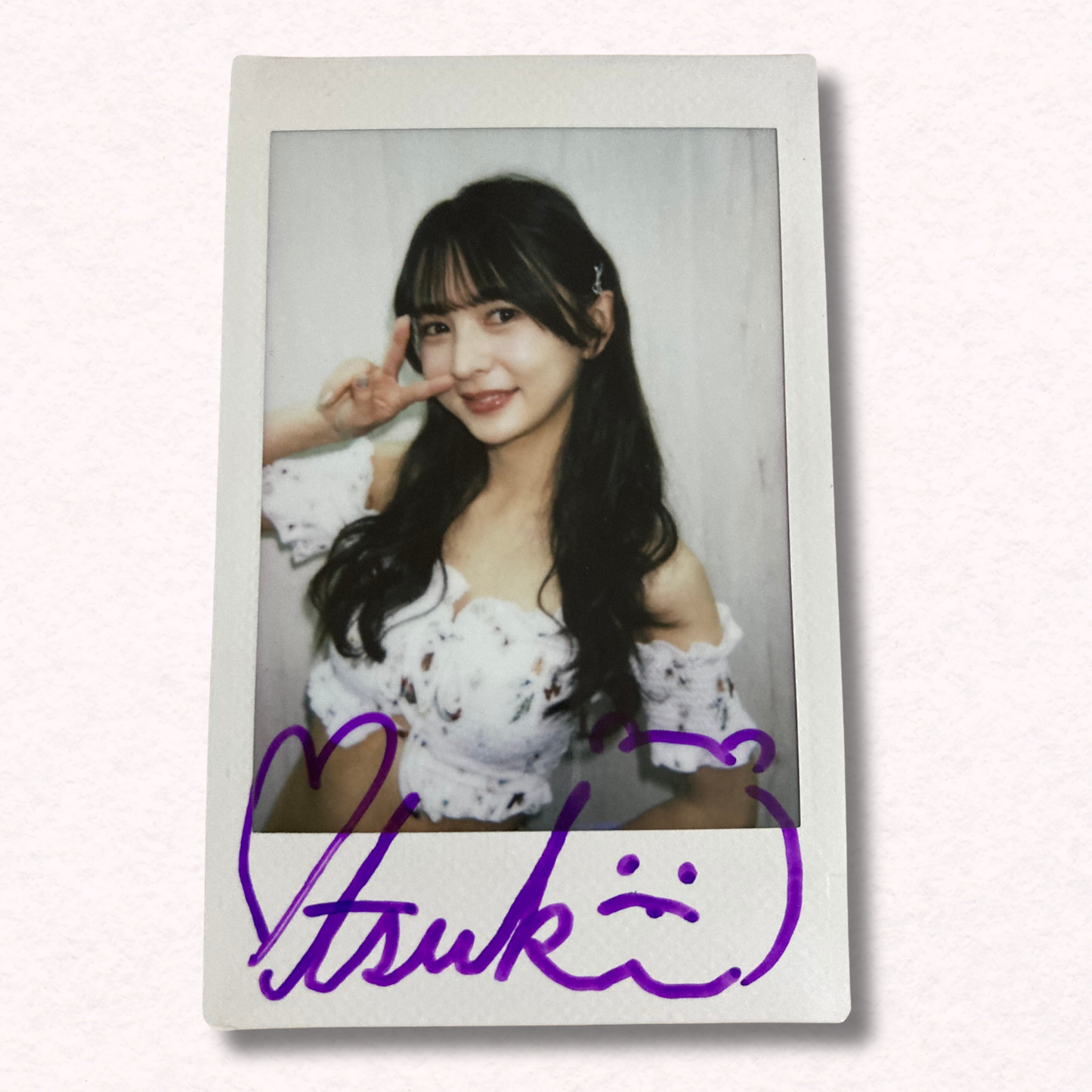 Itsuki Yukimura Cheki Instax Polaroid Photo Autographed Signed Authentic Japan