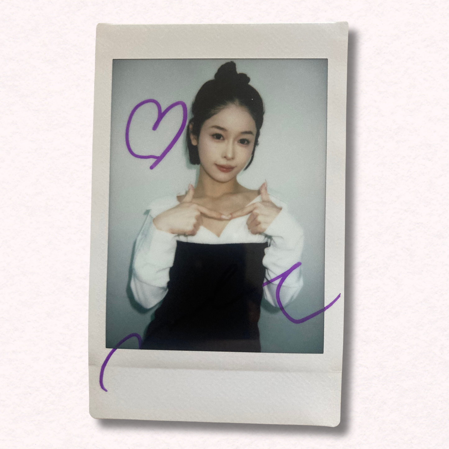 MINAMO Cheki Instax Polaroid Photo Autographed Signed Authentic Japan