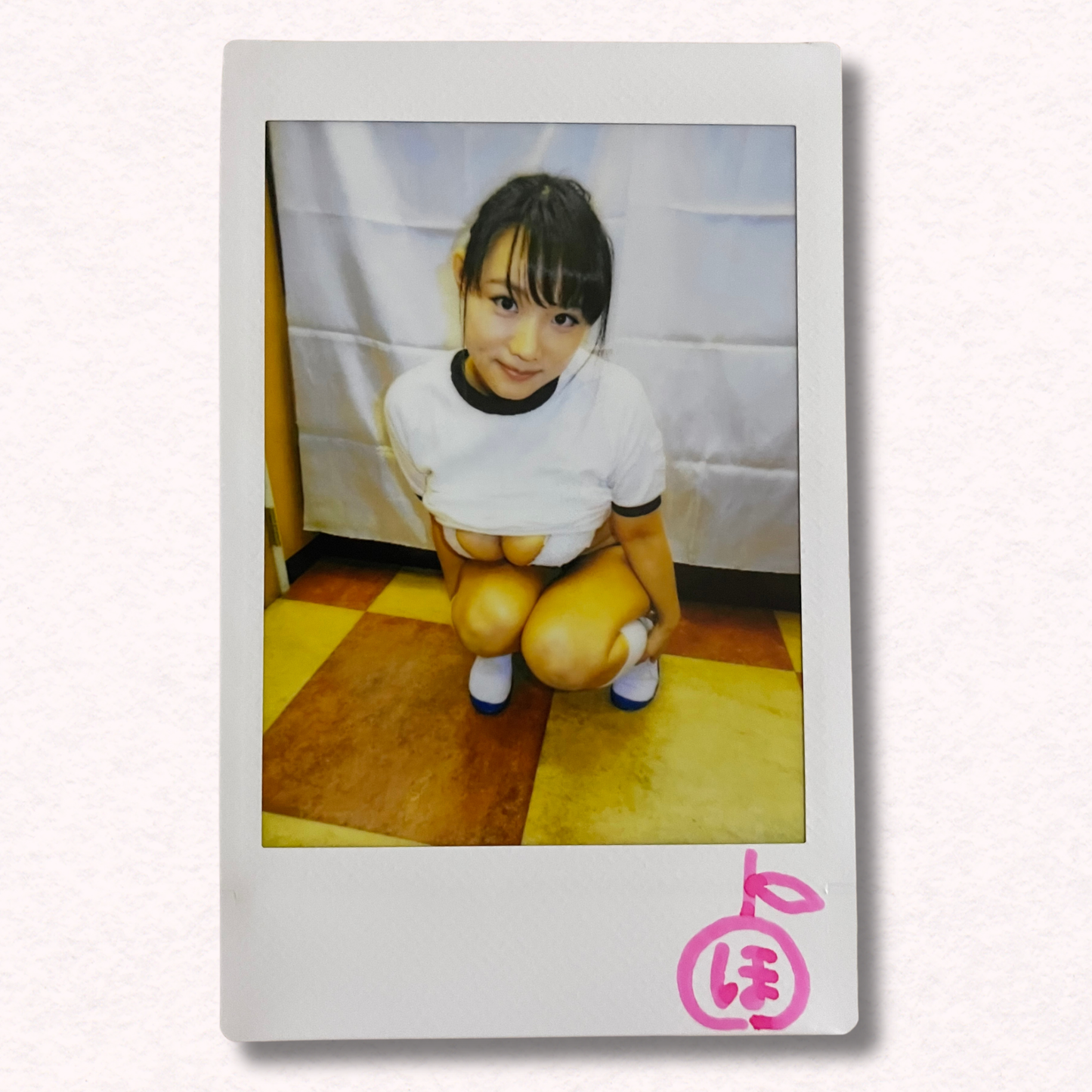 Kaho Shibuya Cheki Instax Polaroid Photo Autographed Signed Authentic Japan