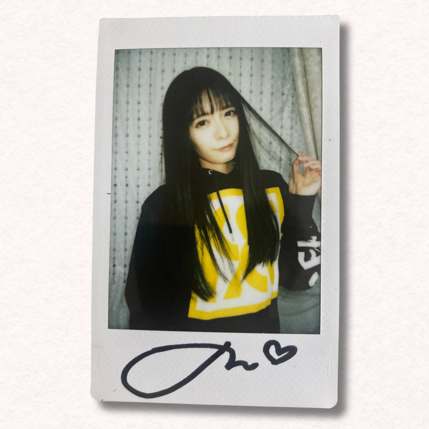 Non Nonoura Cheki Instax Polaroid Photo Autographed Signed Authentic Japan