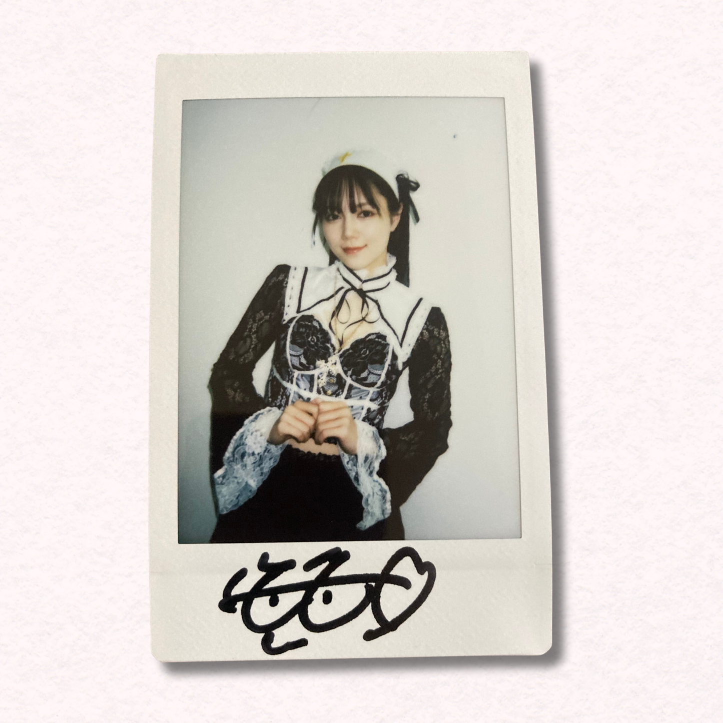 Remu Suzumori Cheki Instax Polaroid Photo Autographed Signed Authentic Japan