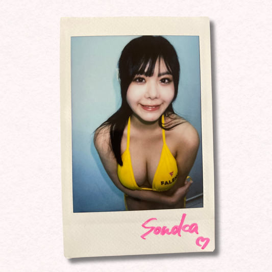 Sonoka Misaki Cheki Instax Polaroid Photo Autographed Signed Authentic Japan