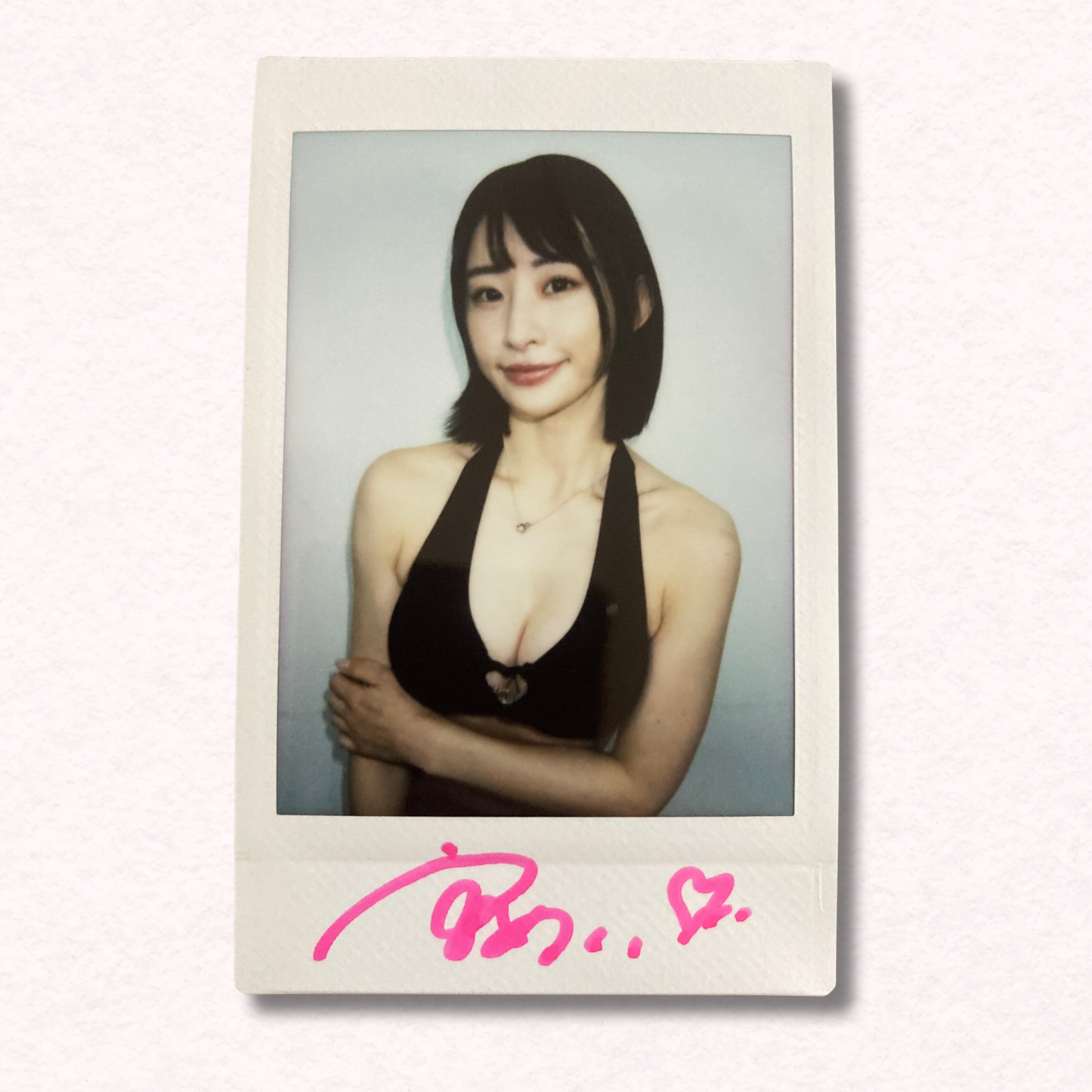 Mei Miyajima Cheki Instax Polaroid Photo Autographed Signed Authentic Japan
