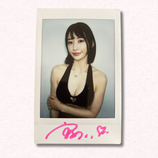 Mei Miyajima Cheki Instax Polaroid Photo Autographed Signed Authentic Japan