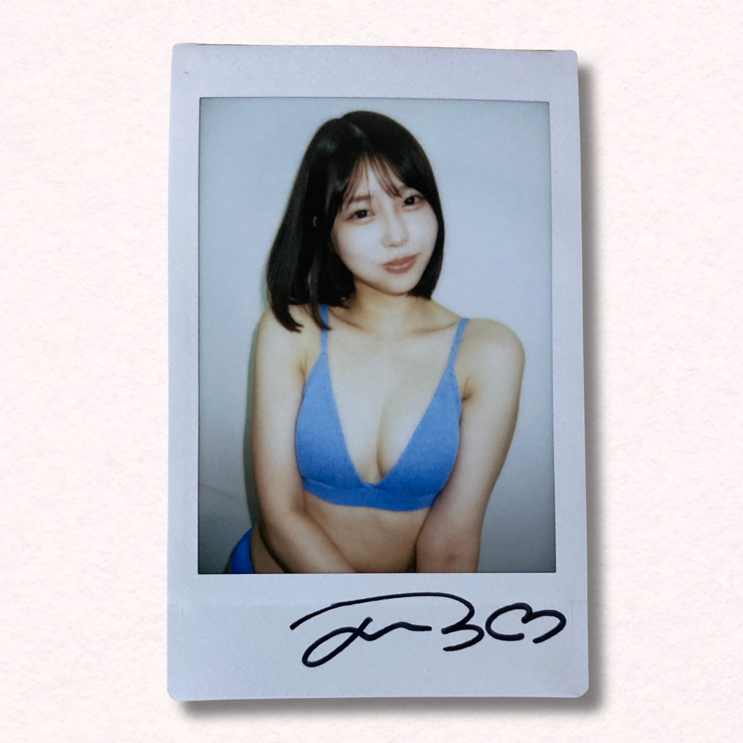 Mahiro Tadai Cheki Instax Polaroid Photo Autographed Signed Authentic Japan