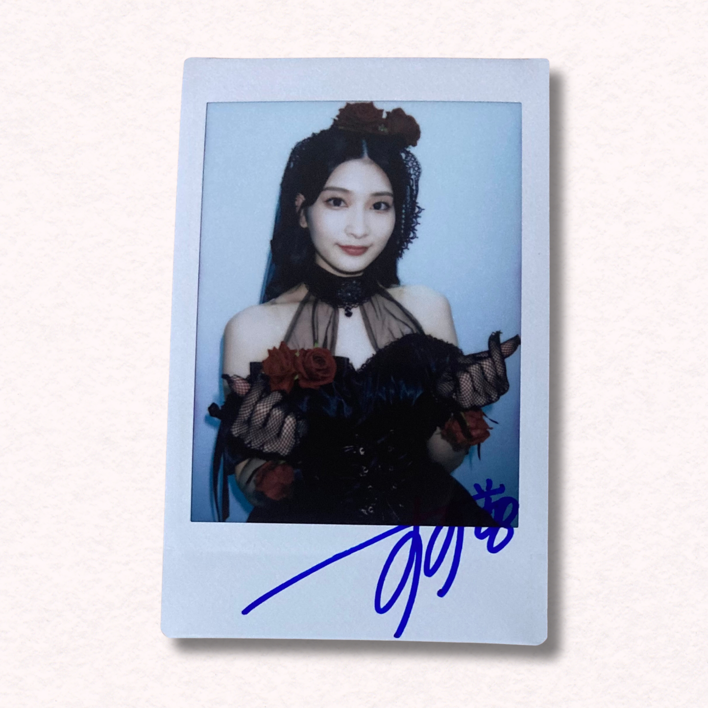 Suzu Honjo Cheki Instax Polaroid Photo Autographed Signed Authentic Japan Halloween Event