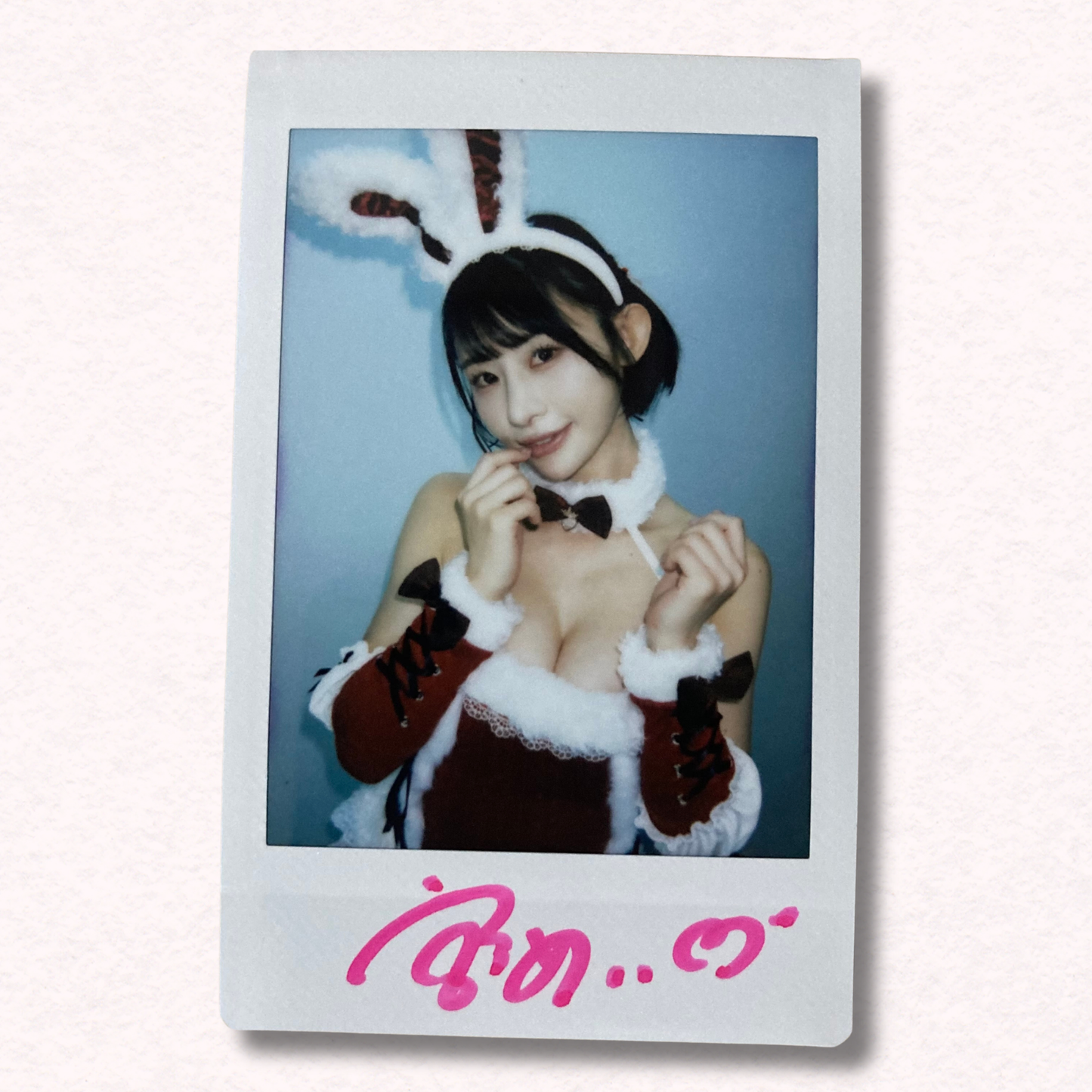 Mei Miyajima Cheki Instax Polaroid Photo Autographed Signed Authentic Japan