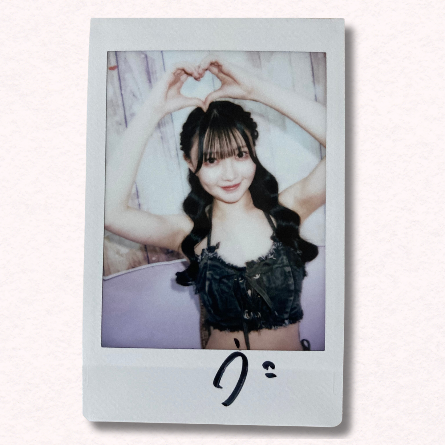 Uta Miyoshi Cheki Instax Polaroid Photo Autographed Signed Authentic Japan