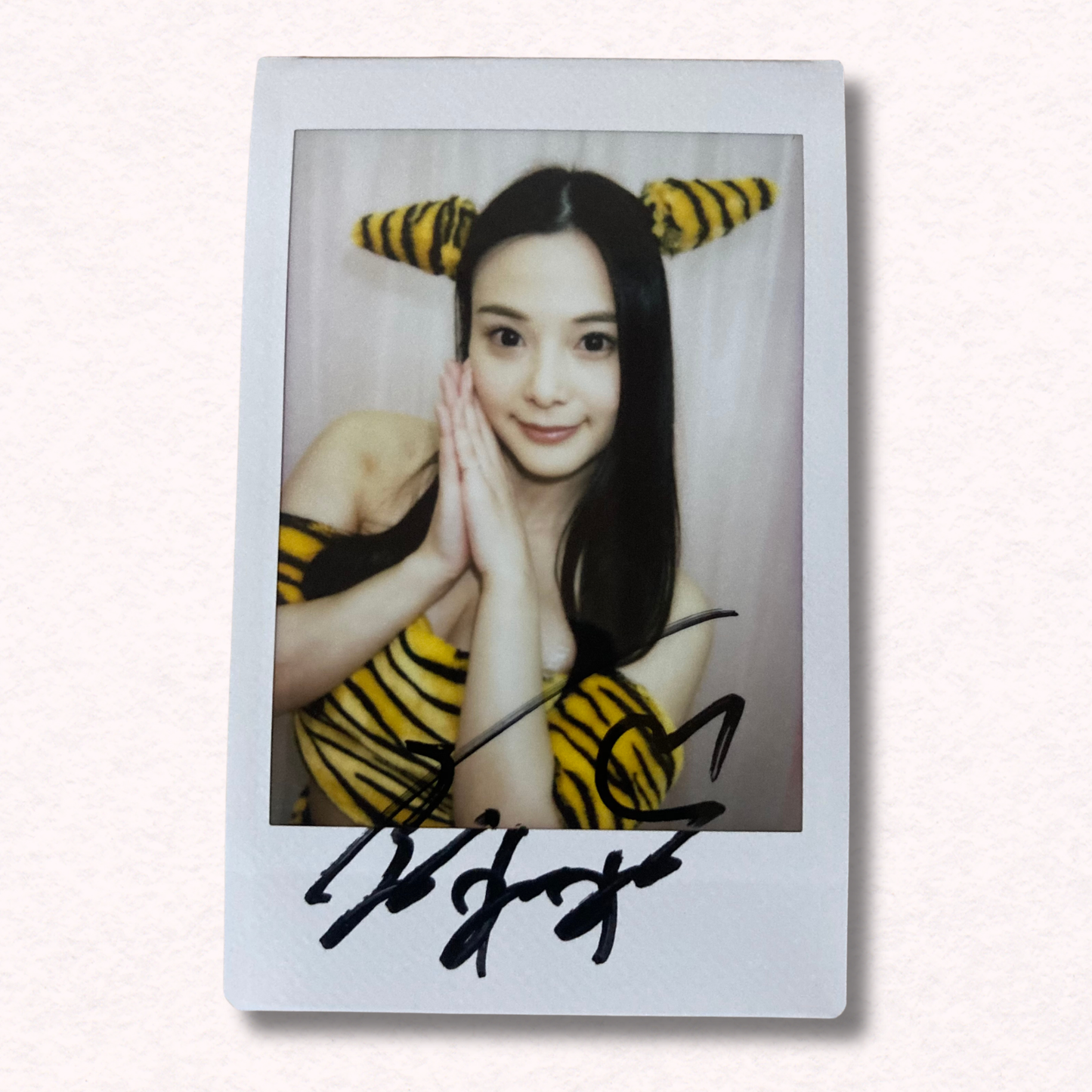 Nene Yoshitaka Cheki Instax Polaroid Photo Autographed Signed Authentic Japan