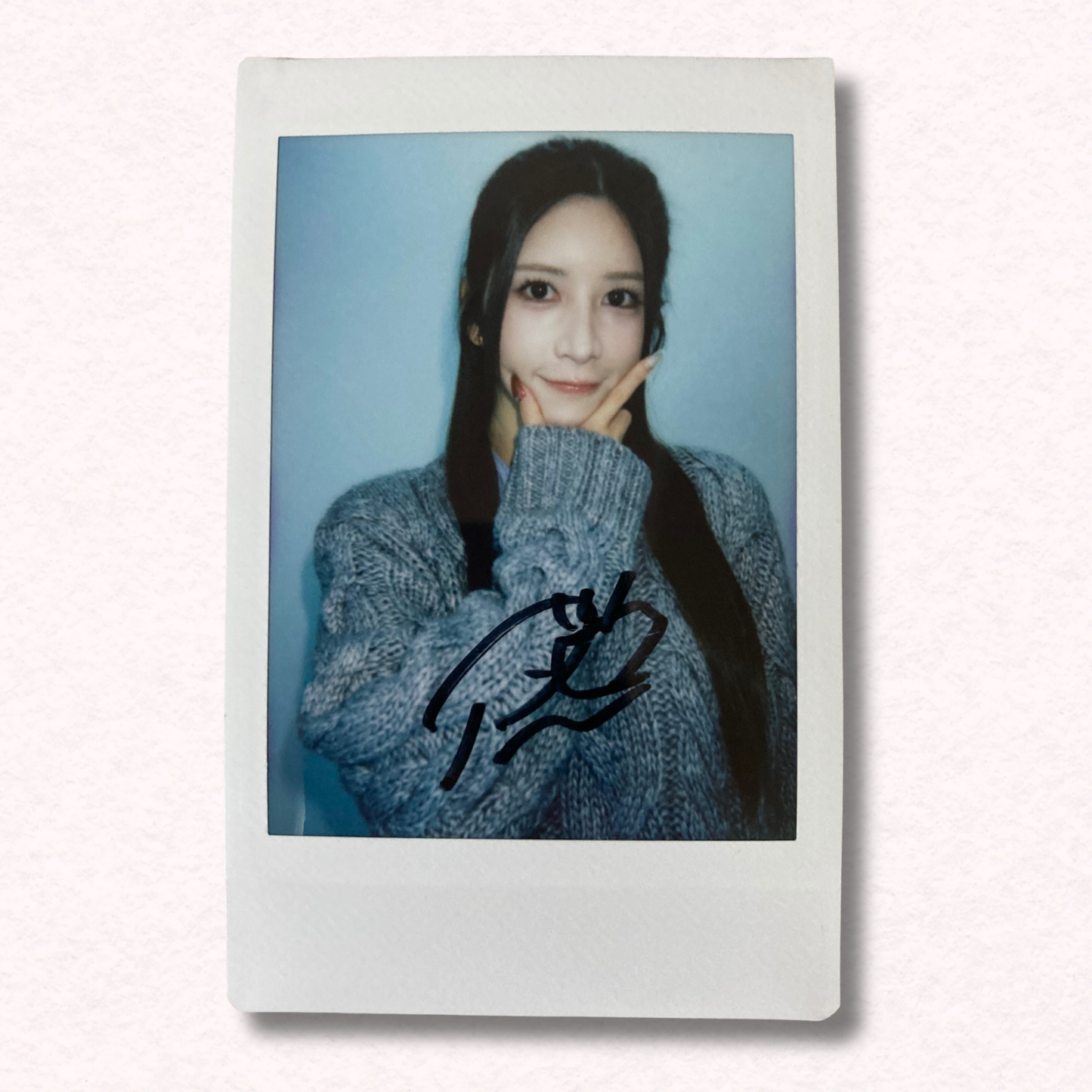 Riri Nanatsumori Cheki Instax Polaroid Photo Autographed Signed Authentic Japan