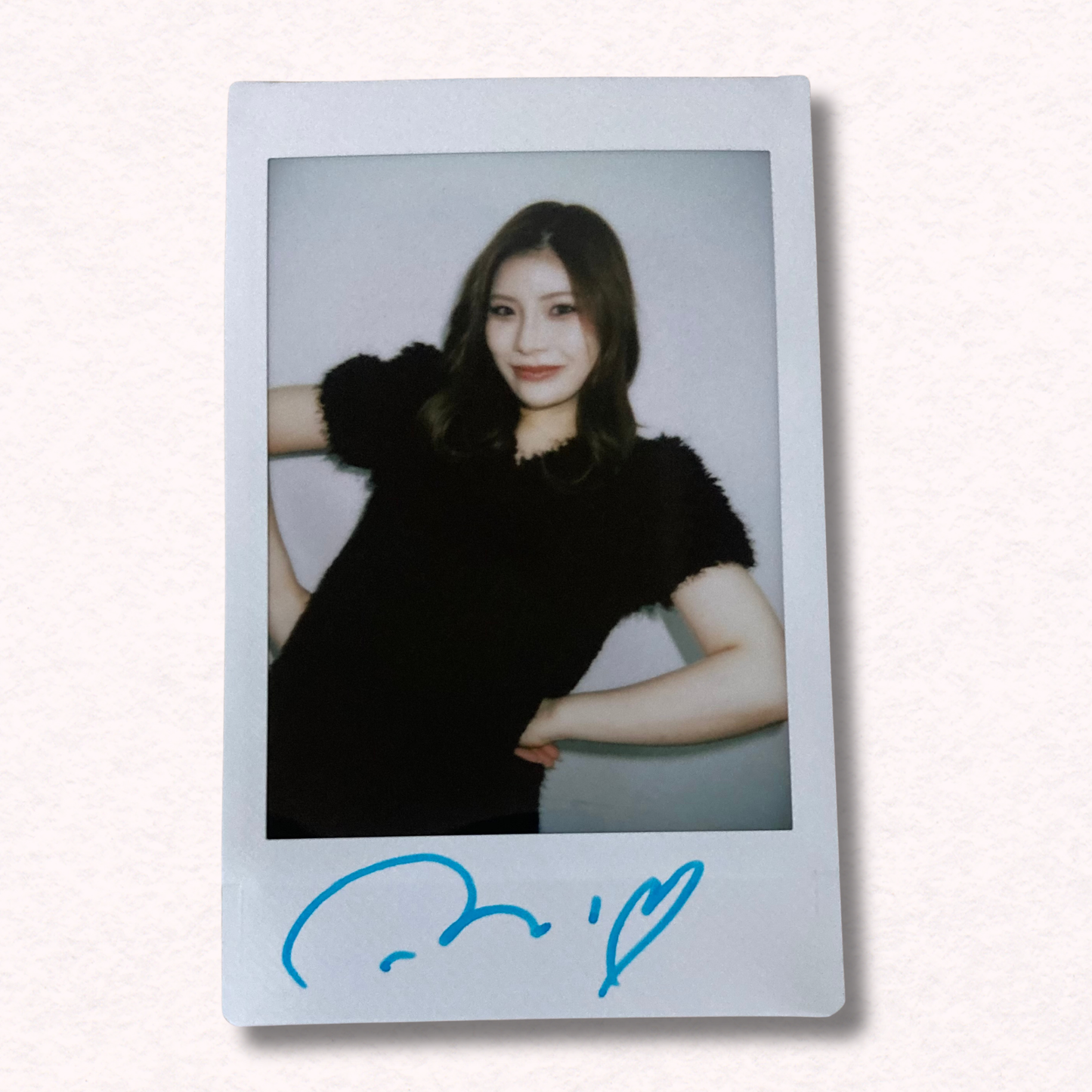 Rei Kamiki Cheki Instax Polaroid Photo Autographed Signed Authentic Japan