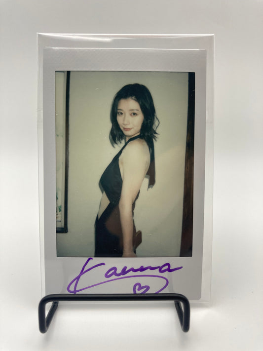 Kanna Seto Cheki Instax Polaroid Photo Autographed Signed Authentic Japan