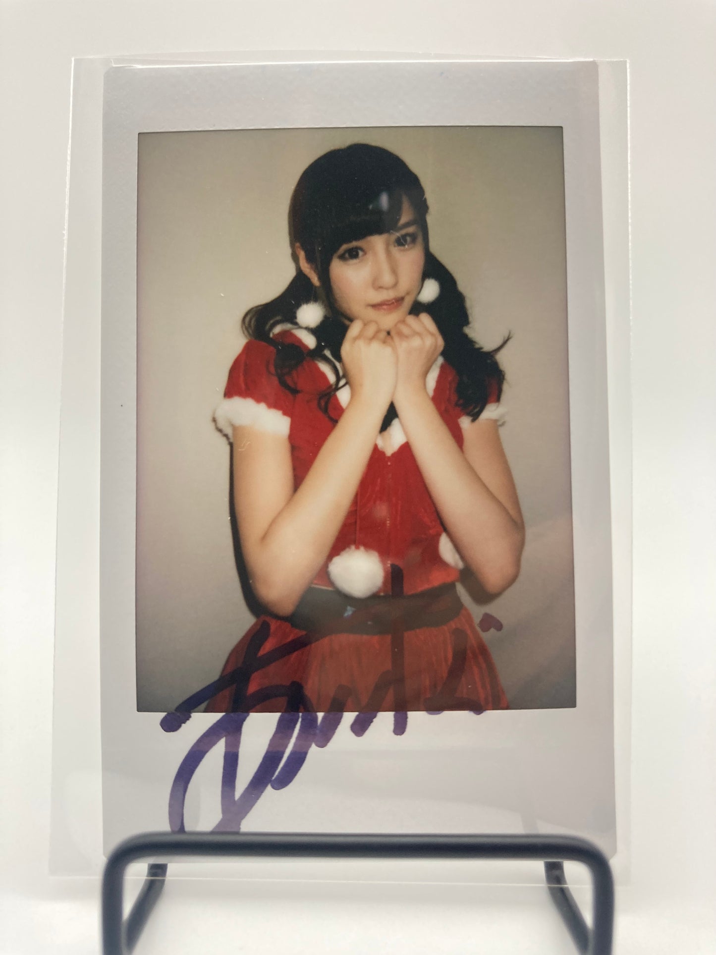 Arina Arata Cheki Instax Polaroid Photo Autographed Signed Authentic Japan
