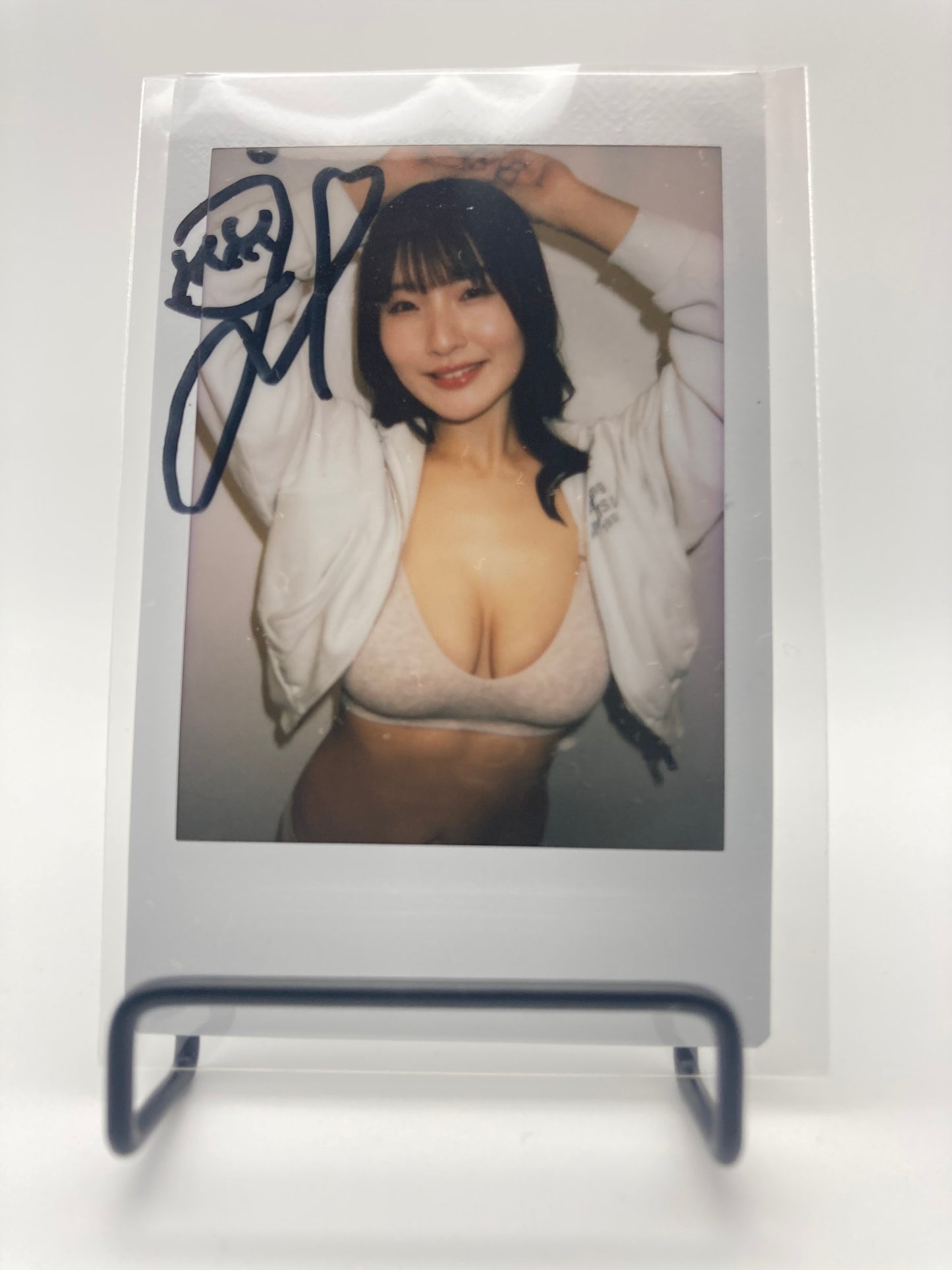 Tsugumi Hara Cheki Instax Polaroid Photo Autographed Signed Authentic Japan