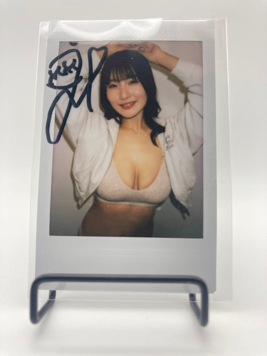 Tsugumi Hara Cheki Instax Polaroid Photo Autographed Signed Authentic Japan