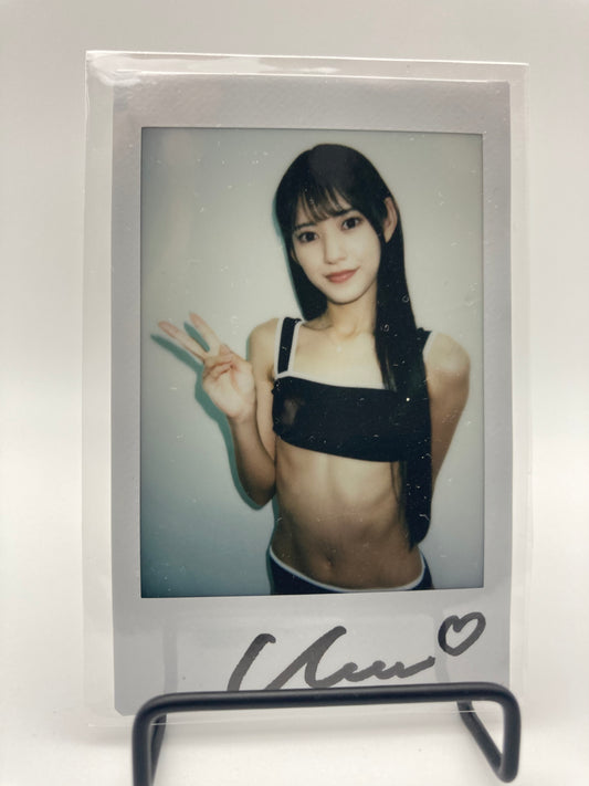Umi Yatsugake Cheki Instax Polaroid Photo Autographed Signed Authentic Japan