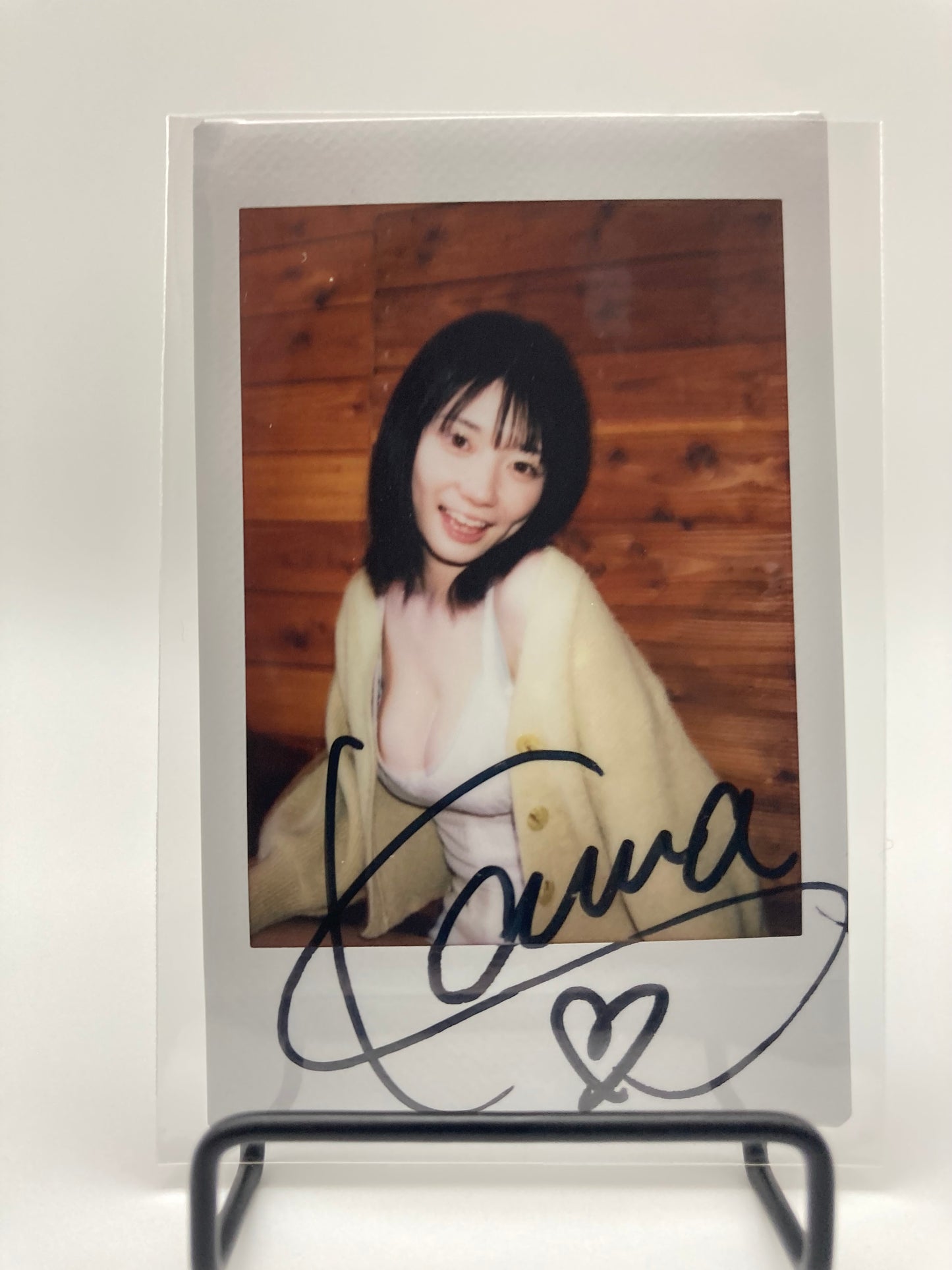 Kanna Seto Cheki Instax Polaroid Photo Autographed Signed Authentic Japan