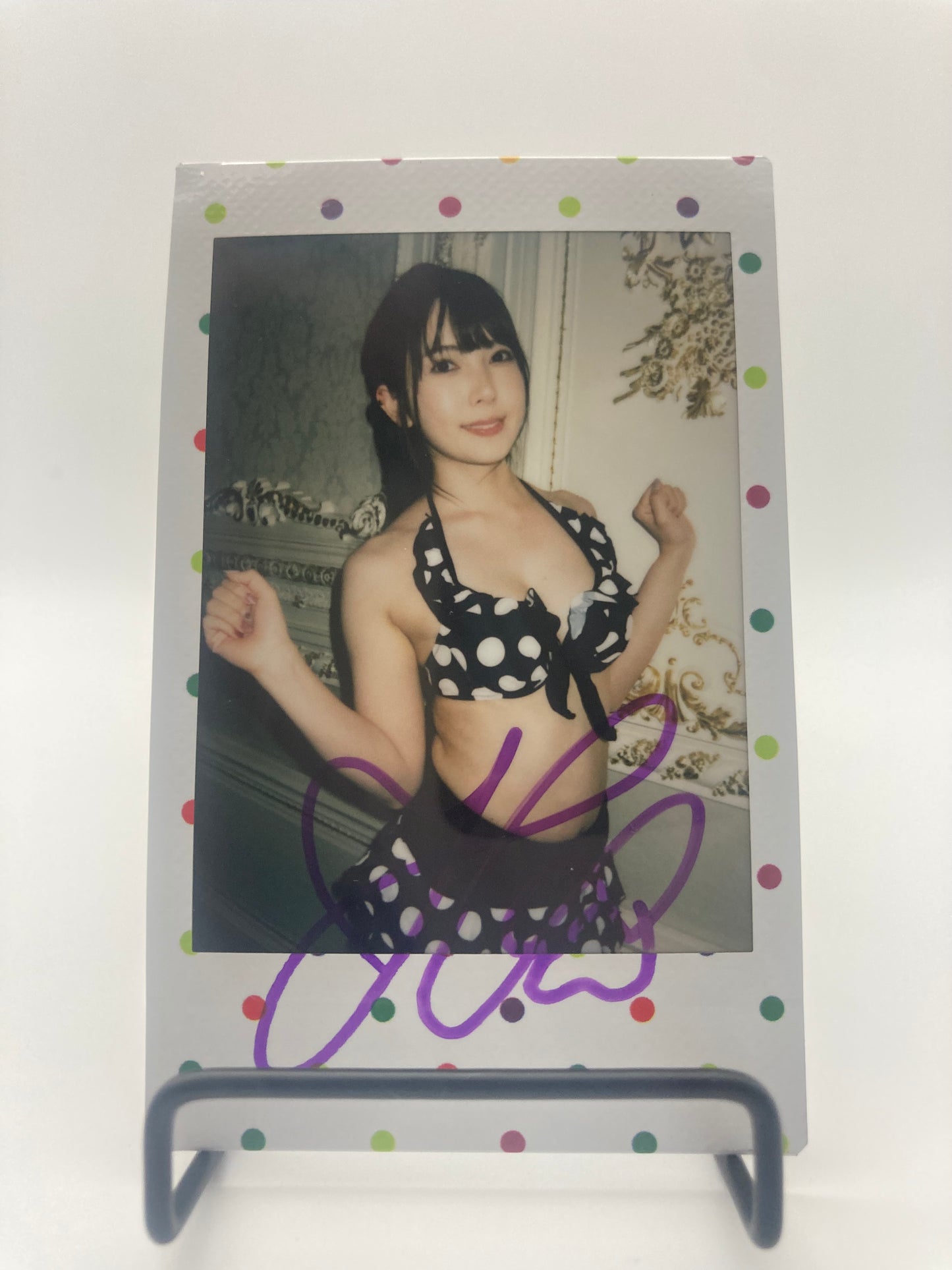 Yui Hatano Cheki Instax Polaroid Photo Autographed Signed Authentic Japan