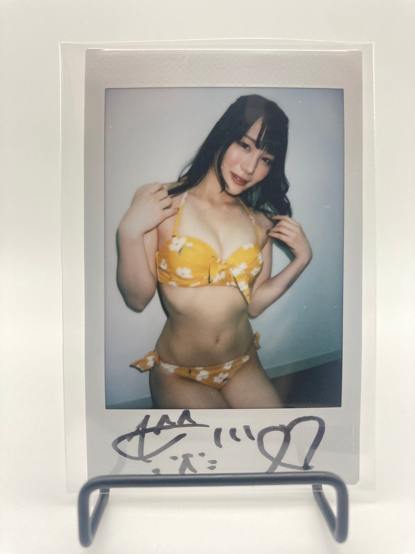 Airi Suzumura Cheki Instax Polaroid Photo Autographed Signed Authentic Japan