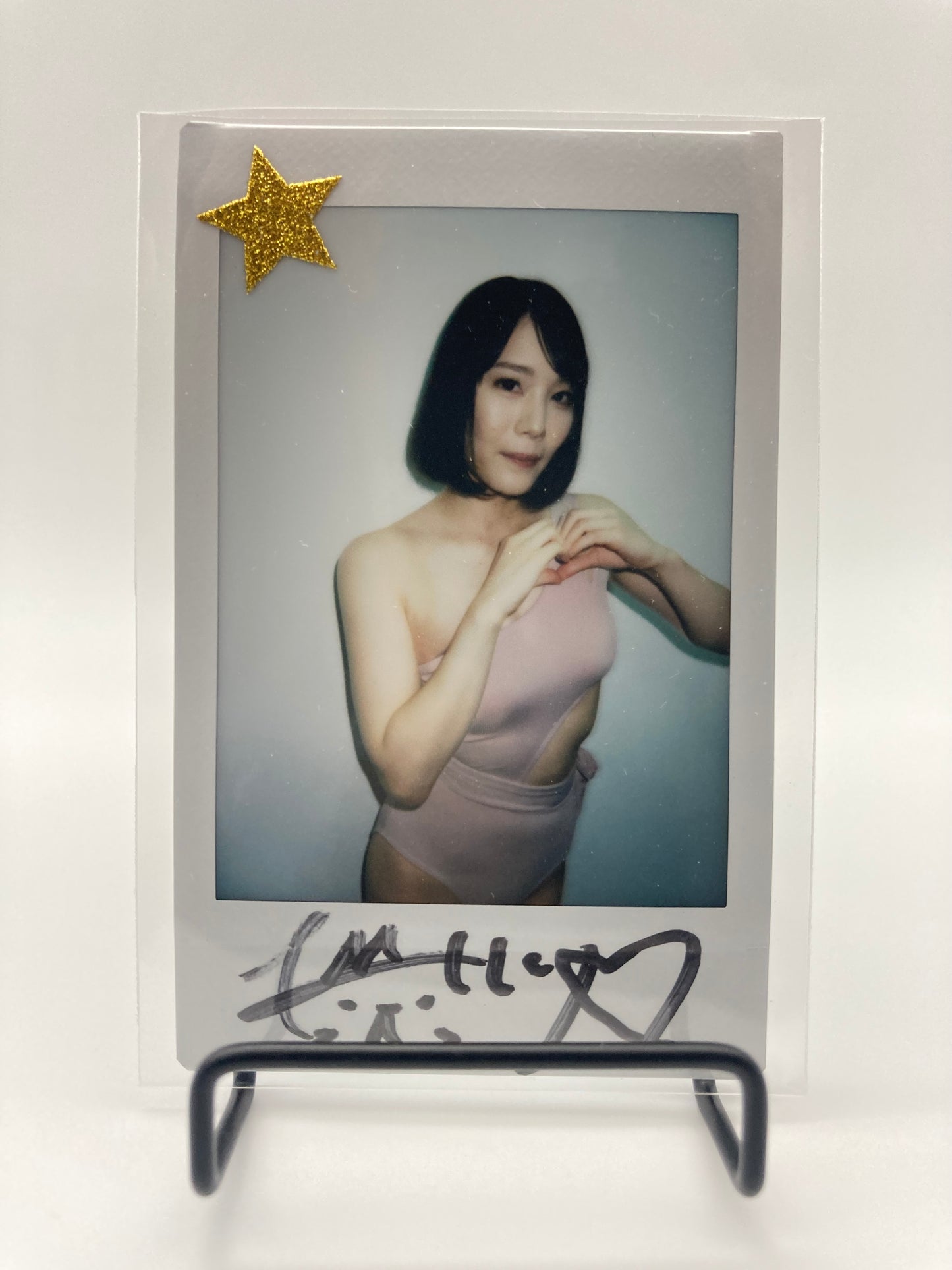 Airi Suzumura Cheki Instax Polaroid Photo Autographed Signed Authentic Japan