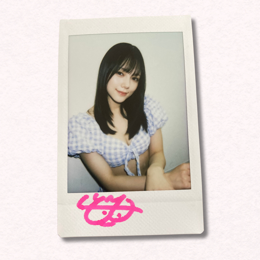Remu Suzumori Cheki Instax Polaroid Photo Autographed Signed Authentic Japan
