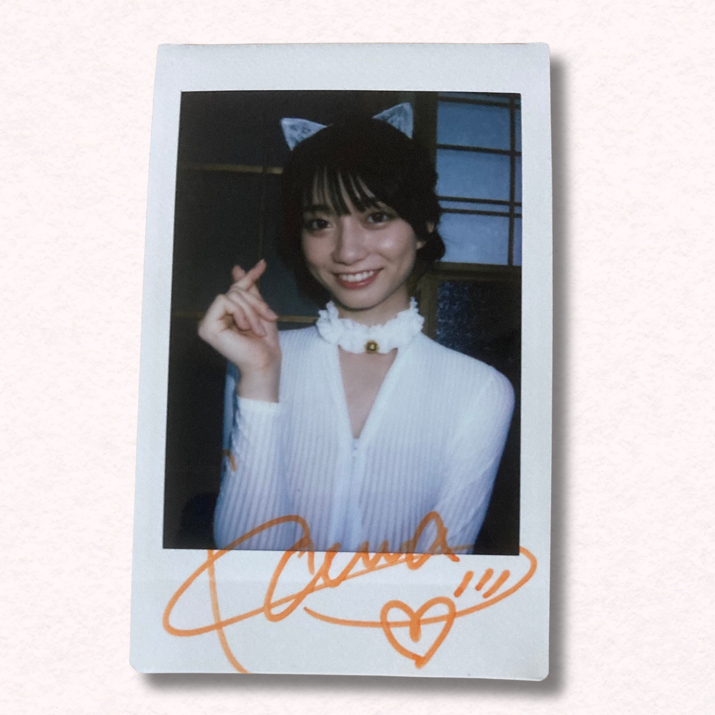 Kanna Seto Cheki Instax Polaroid Photo Autographed Signed Authentic Japan