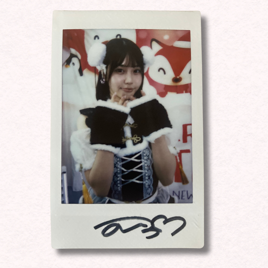 Mahiro Tadai Cheki Instax Polaroid Photo Autographed Signed Authentic Japan