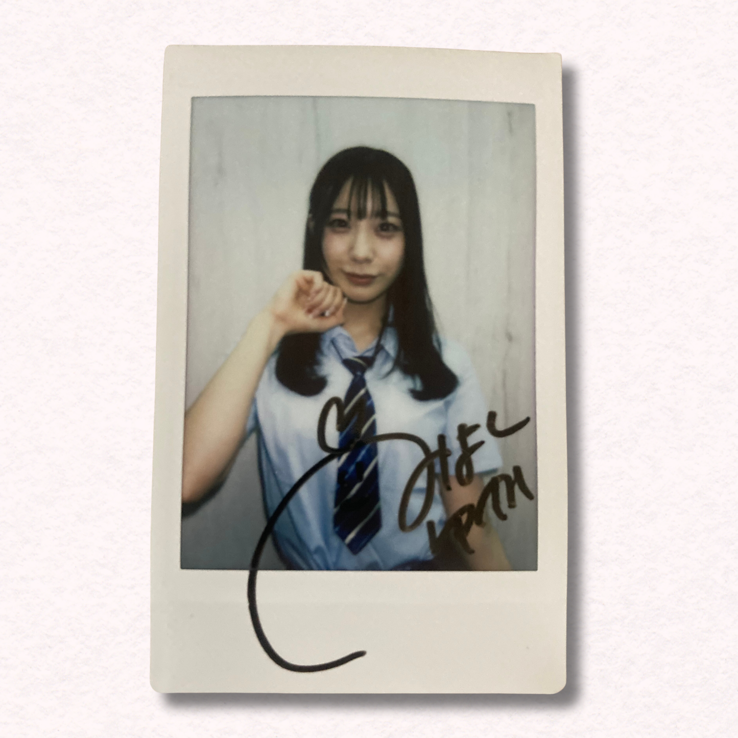 Yuka Miyoshi Cheki Instax Polaroid Photo Autographed Signed Authentic Japan