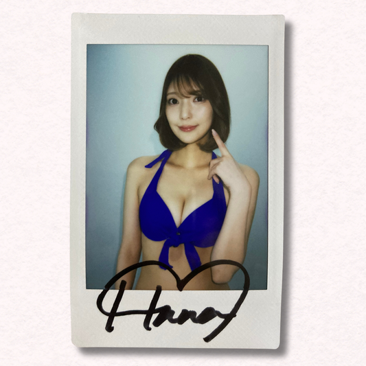 Hana Kuraki Cheki Instax Polaroid Photo Autographed Signed Authentic Japan