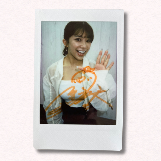 Niko Kawagoe Cheki Instax Polaroid Photo Autographed Signed Authentic Japan