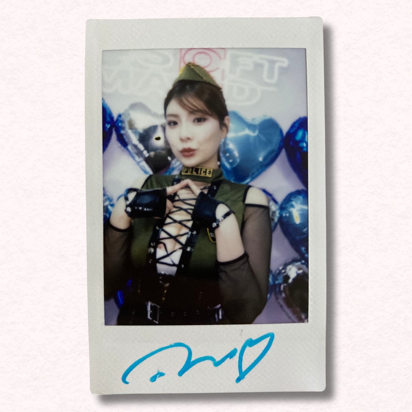 Rei Kamiki Cheki Instax Polaroid Photo Autographed Signed Authentic Japan