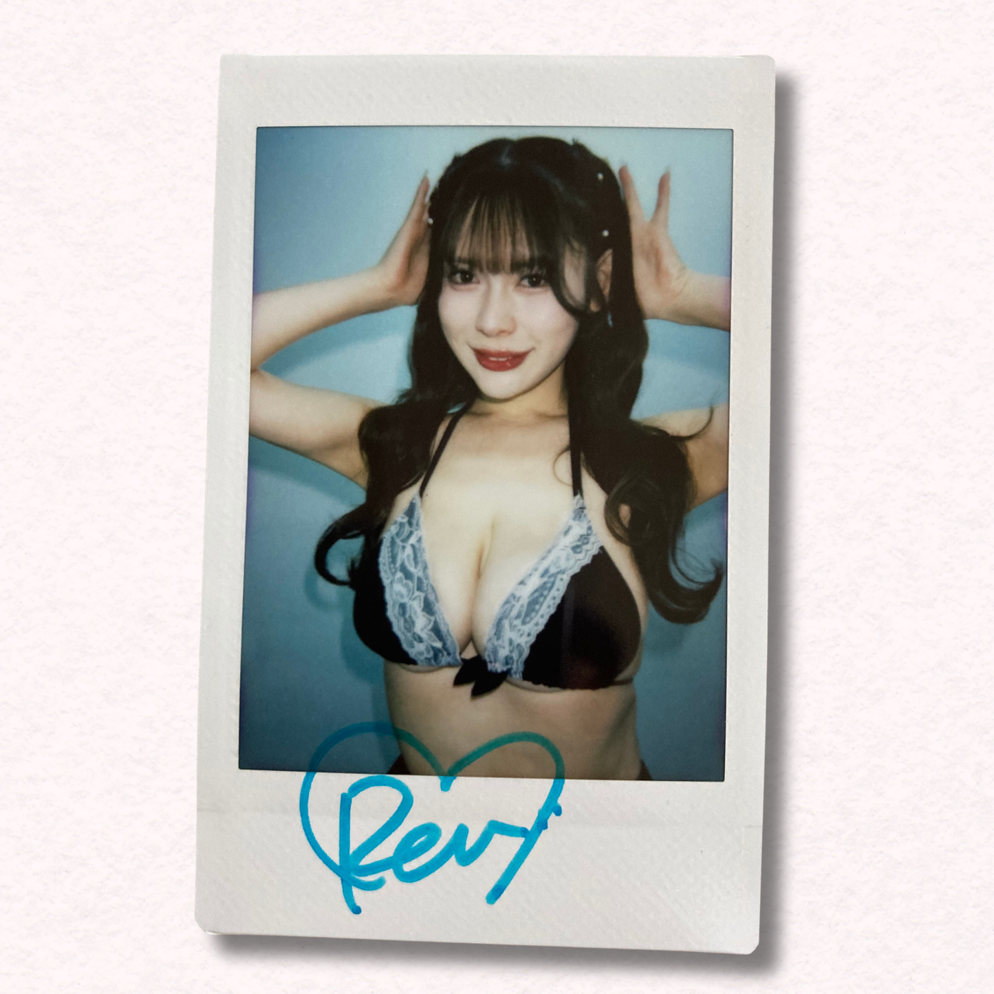 Ren Gojo Cheki Instax Polaroid Photo Autographed Signed Authentic Japan