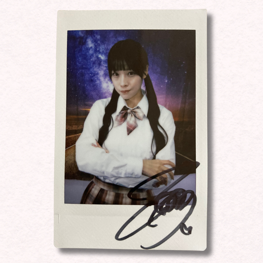 Nana Yagi Cheki Instax Polaroid Photo Autographed Signed Authentic Japan