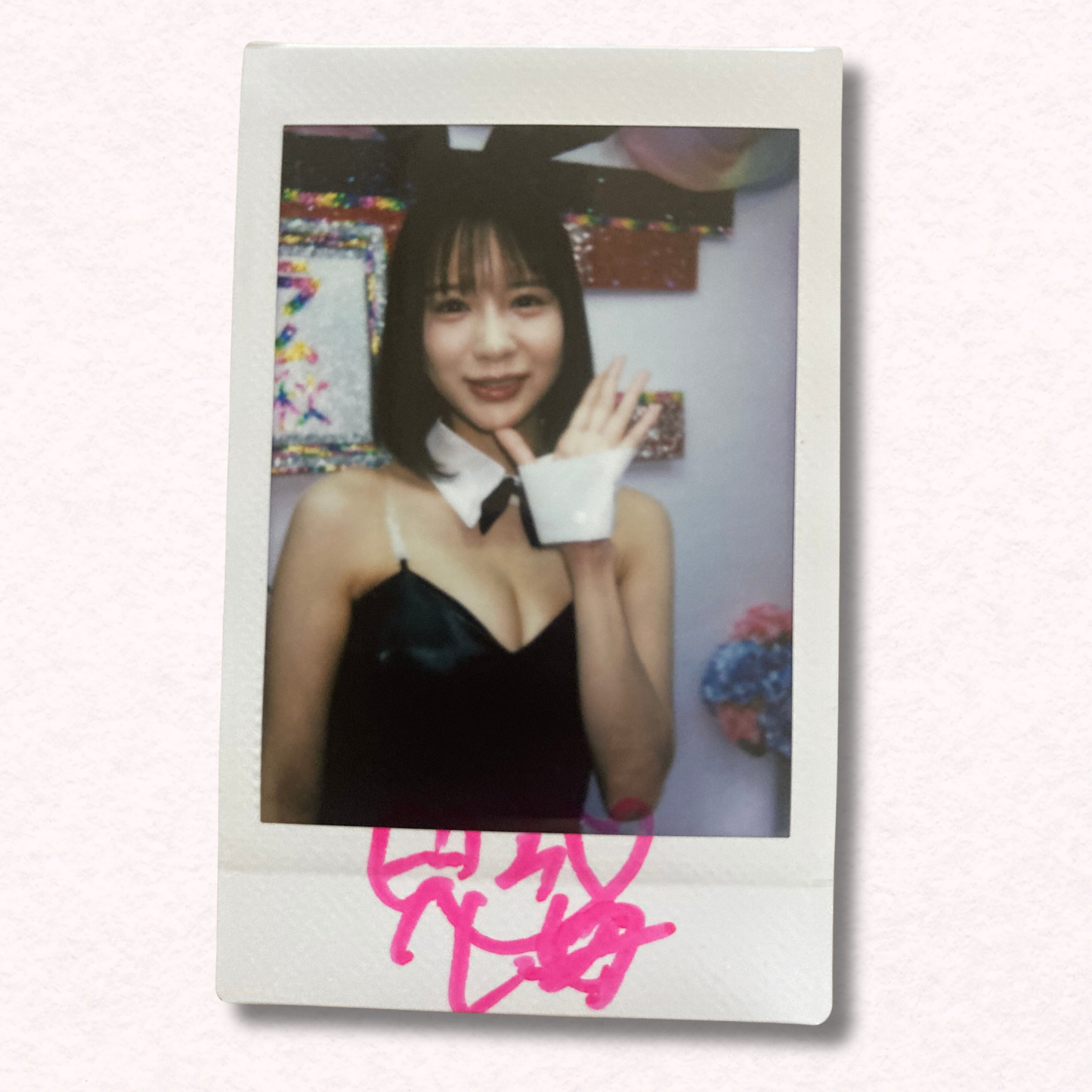 Nanami Kodama Cheki Instax Polaroid Photo Autographed Signed Authentic Japan