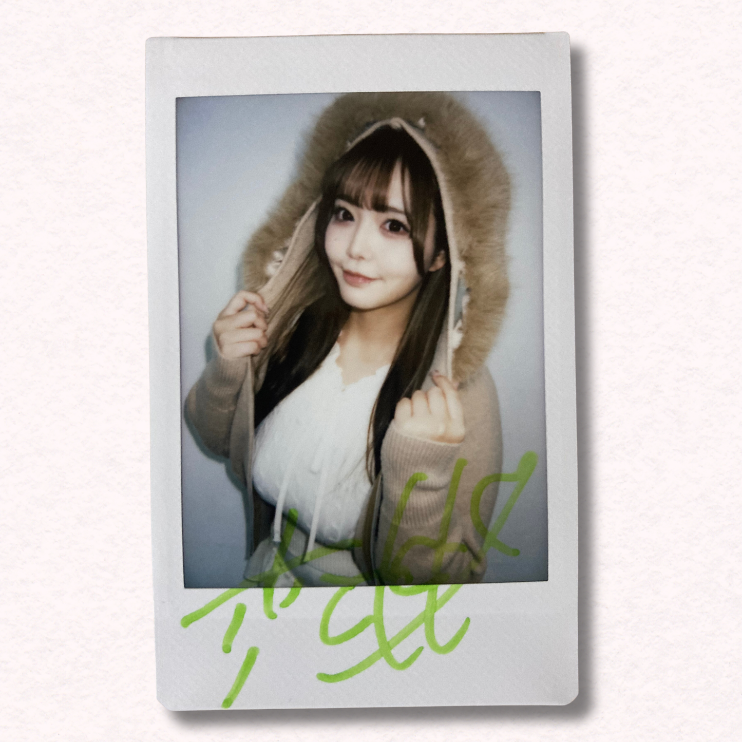 Momona Koibuchi Cheki Instax Polaroid Photo Autographed Signed Authentic Japan