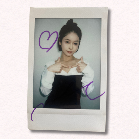 MINAMO Cheki Instax Polaroid Photo Autographed Signed Authentic Japan
