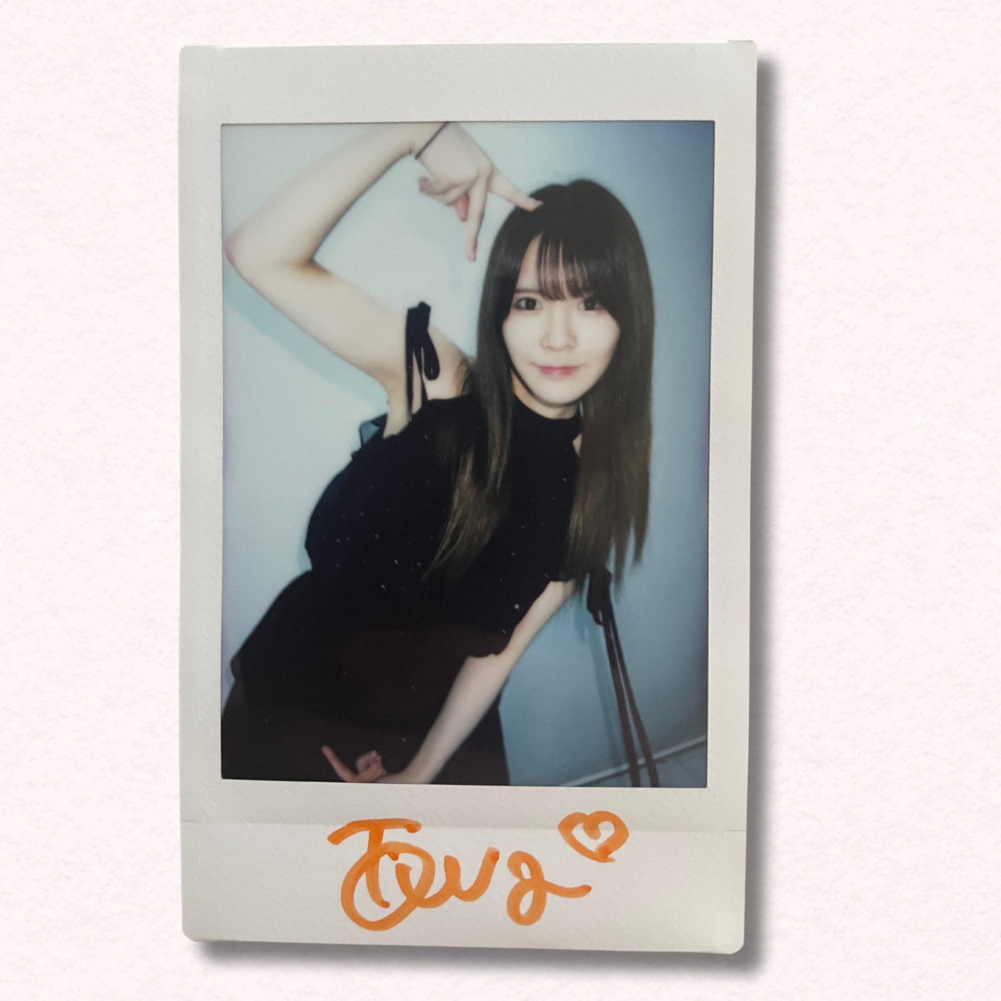 Towa Shiraishi Cheki Instax Polaroid Photo Autographed Signed Authentic Japan