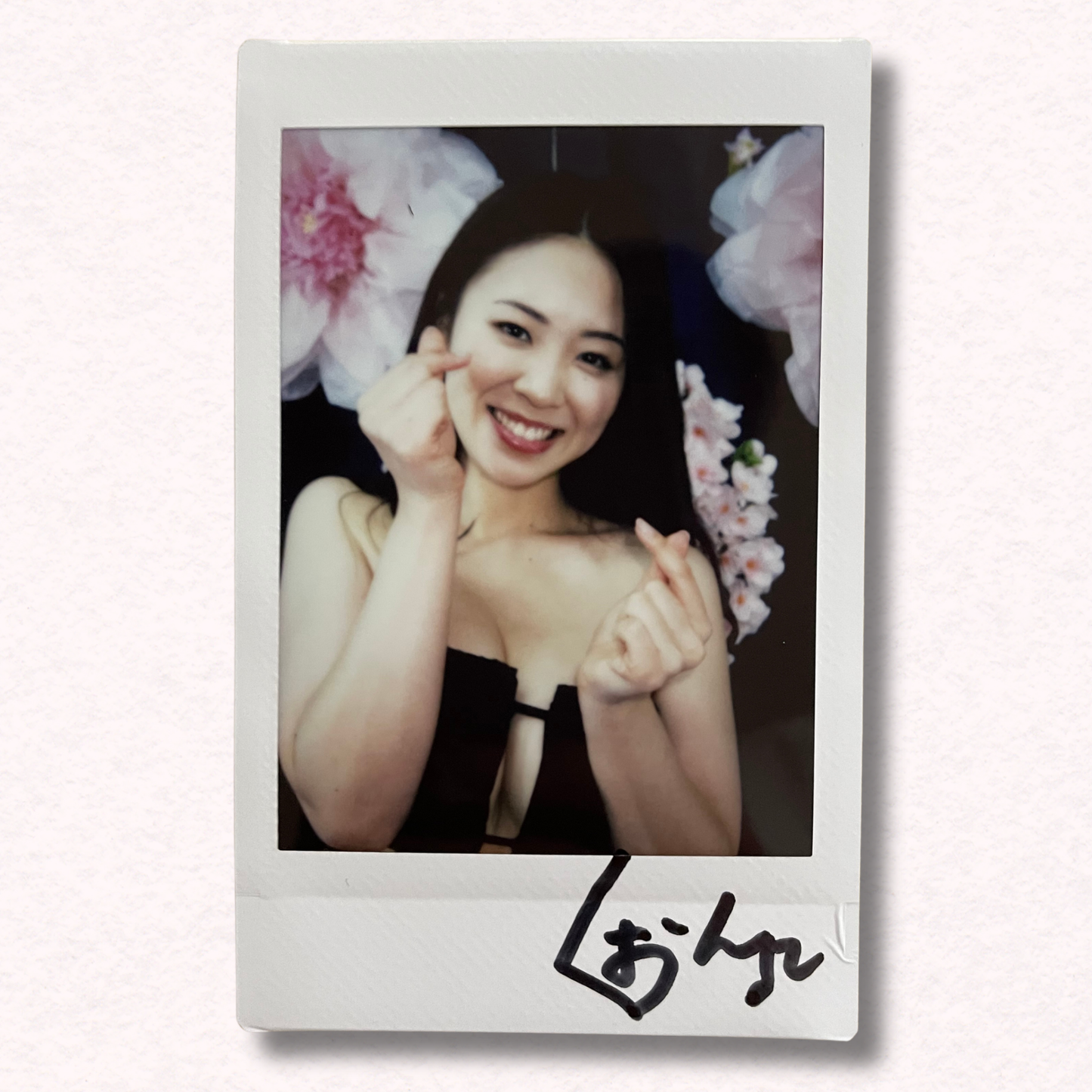 Mio Kuon Cheki Instax Polaroid Photo Autographed Signed Authentic Japan