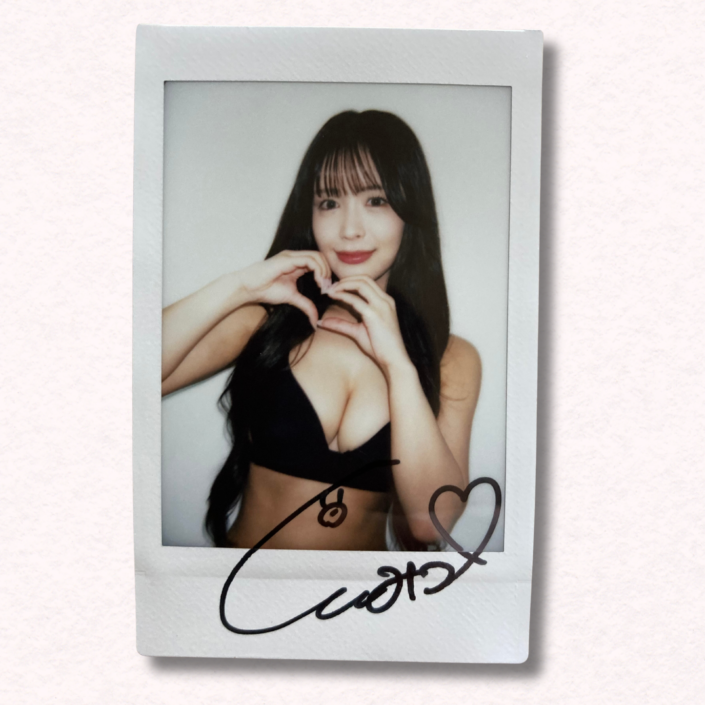 Mitsuri Nagahama Cheki Instax Polaroid Photo Autographed Signed Authentic Japan