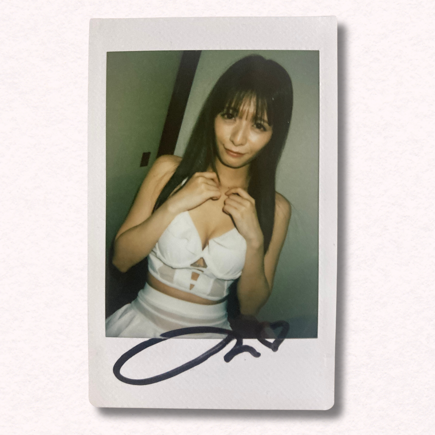 Non Nonoura Cheki Instax Polaroid Photo Autographed Signed Authentic Japan