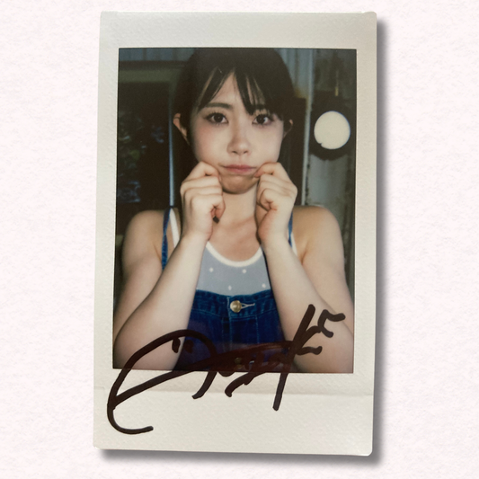 Ibuki Aoi Cheki Instax Polaroid Photo Autographed Signed Authentic Japan