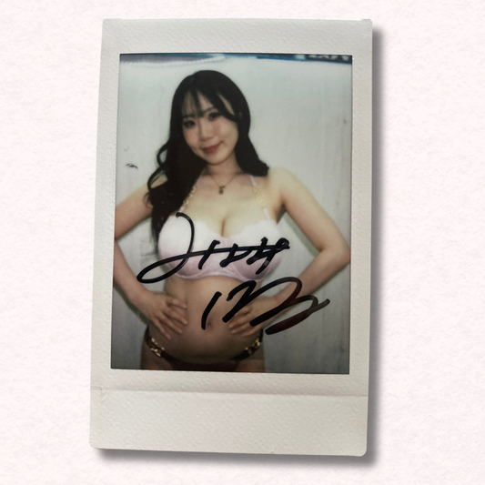 Haru Minami Cheki Instax Polaroid Photo Autographed Signed Authentic Japan