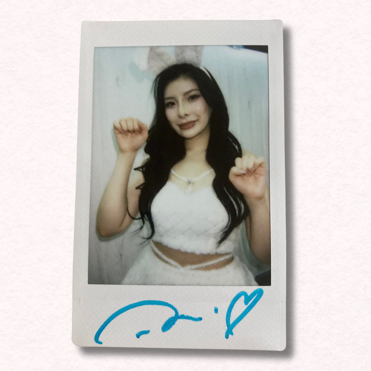 Rei Kamiki Cheki Instax Polaroid Photo Autographed Signed Authentic Japan