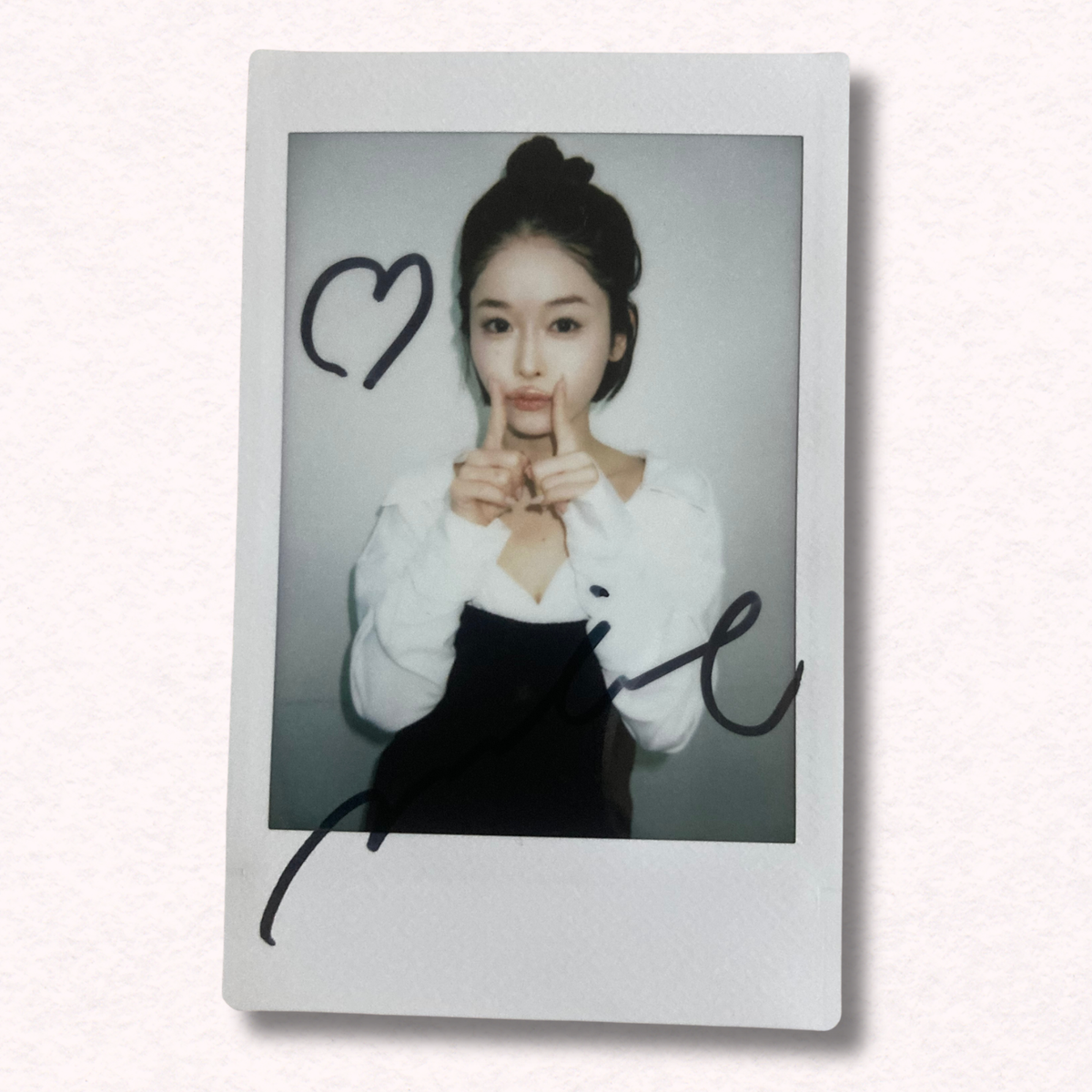 MINAMO Cheki Instax Polaroid Photo Autographed Signed Authentic Japan