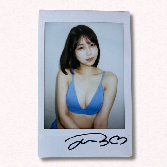 Mahiro Tadai Cheki Instax Polaroid Photo Autographed Signed Authentic Japan