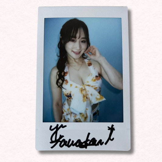 Yuu Kawakami Cheki Instax Polaroid Photo Autographed Signed Authentic Japan