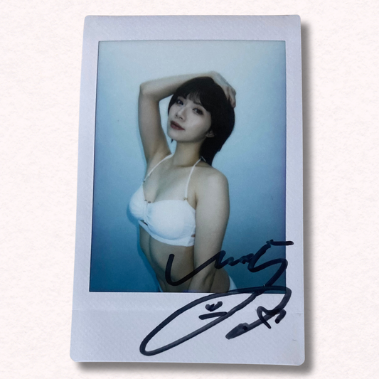 Nozomi Ishihara Cheki Instax Polaroid Photo Autographed Signed Authentic Japan