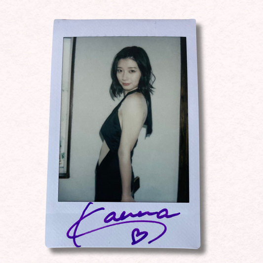 Kanna Seto Cheki Instax Polaroid Photo Autographed Signed Authentic Japan