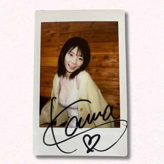 Kanna Seto Cheki Instax Polaroid Photo Autographed Signed Authentic Japan